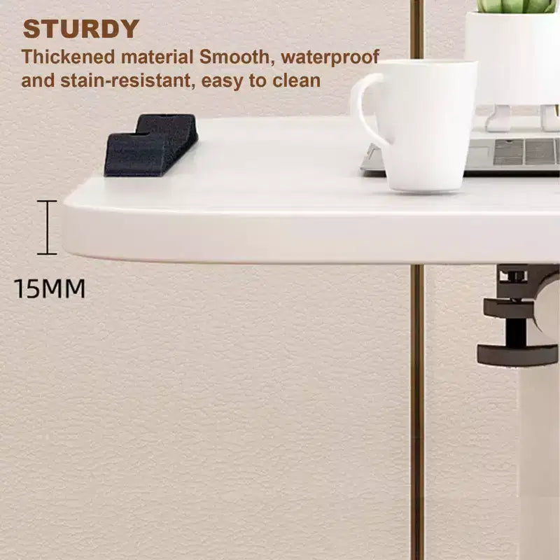 Table de lit à roulettes, table d'appoint pliable, table de chevet roulante, bureau debout à hauteur réglable, postes de travail informatiques pour le bureau à domicile