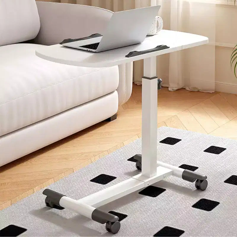 Table de lit à roulettes, table d'appoint pliable, table de chevet roulante, bureau debout à hauteur réglable, postes de travail informatiques pour le bureau à domicile