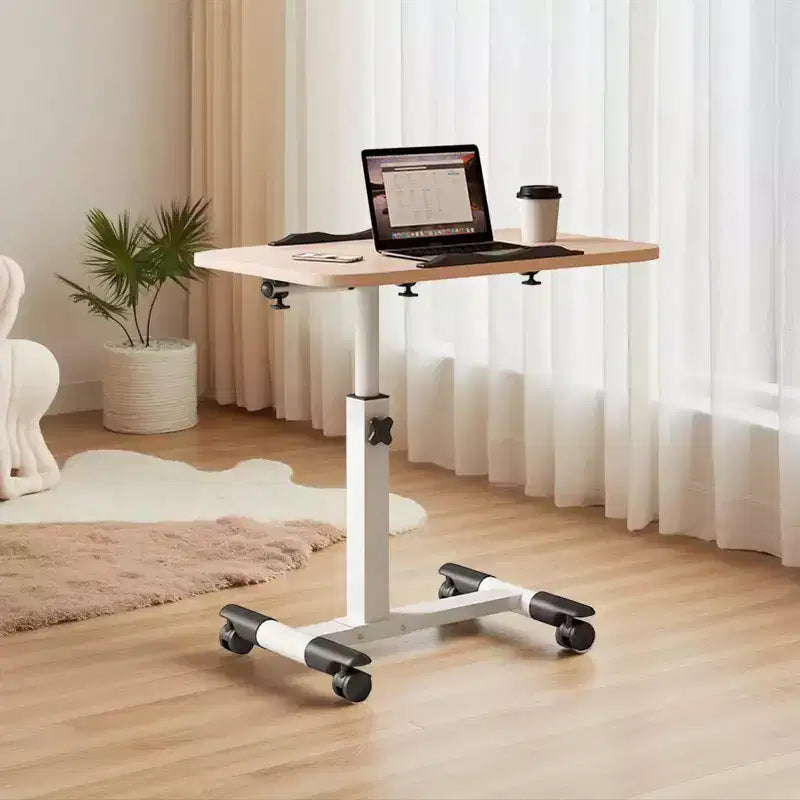 Table de lit à roulettes, table d'appoint pliable, table de chevet roulante, bureau debout à hauteur réglable, postes de travail informatiques pour le bureau à domicile