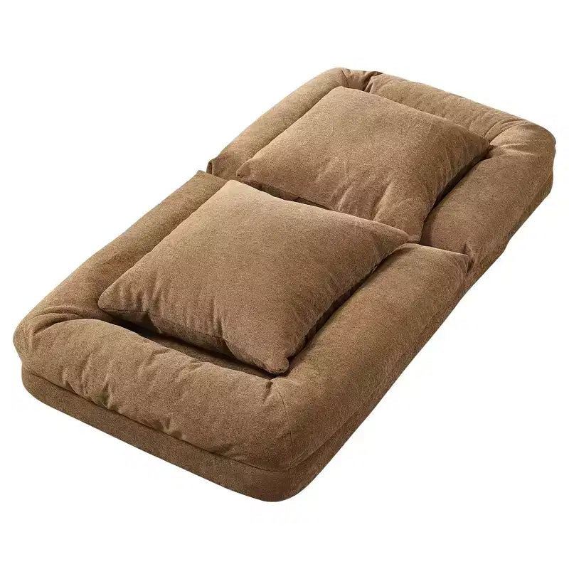 Canapé paresseux réglable à 5 positions de 165 cm, lit pour chien et humain rembourré pour adultes et animaux de compagnie, chaise longue pliable au sol