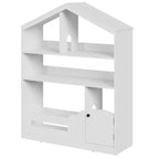 Étagère à Livres pour Enfants en Bois avec Rangement de Jouets, Bibliothèque pour Tout-Petits avec Lumière à Détecteur de Mouvement, Design Maison de Poupée pour Salle de Jeux, Chambre et Salle de Classe