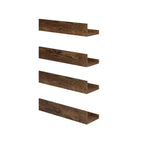 Étagères murales flottantes en bois, Étagères flottantes en bois rustique de 40 cm de large, Présentoir mural pour salon, Marron