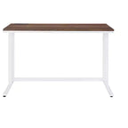 Bureau d'ordinateur moderne de 47 pouces avec pieds élégants en forme de L, bureau de travail avec cadre métallique, bureau d'écriture pour le bureau, le salon, la chambre à coucher