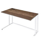 Bureau d'ordinateur moderne de 47 pouces avec pieds élégants en forme de L, bureau de travail avec cadre métallique, bureau d'écriture pour le bureau, le salon, la chambre à coucher