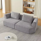 Canapé futon convertible moderne pour salon et chambre, canapé profond avec dossier confortable et couverture coussin