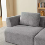 Canapé futon convertible moderne pour salon et chambre, canapé profond avec dossier confortable et couverture coussin