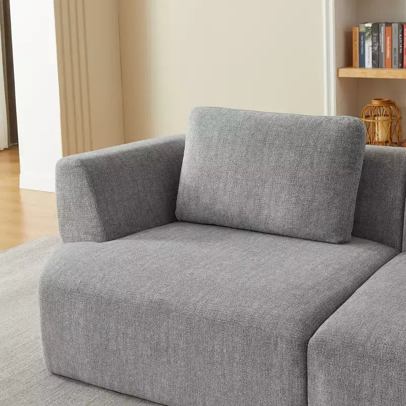 Canapé futon convertible moderne pour salon et chambre, canapé profond avec dossier confortable et couverture coussin