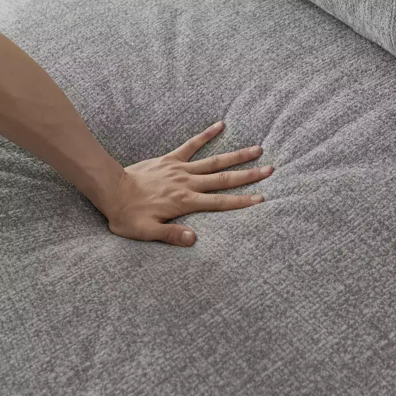 Canapé futon convertible moderne pour salon et chambre, canapé profond avec dossier confortable et couverture coussin