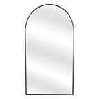 Miroir sur pied plein cadre en arche de métal noir 71