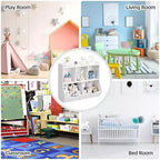 Étagères casiers avec bacs de rangement, organiseur de jouets et bibliothèque pour chambre d'enfant et salle de jeux