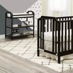 Table à langer, sûre, coordonnée au lit bébé et polyvalence durable - Noir