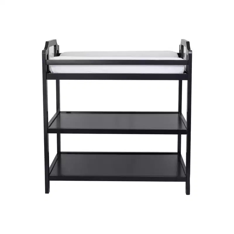 Table à langer, sûre, coordonnée au lit bébé et polyvalence durable - Noir