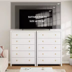 Commode de chambre à coucher, commode de rangement de 94 cm de haut pour placard avec 4 tiroirs, meuble de rangement pour vêtements pour chambre à coucher, salon