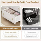 Commode de chambre à coucher, commode de rangement de 94 cm de haut pour placard avec 4 tiroirs, meuble de rangement pour vêtements pour chambre à coucher, salon