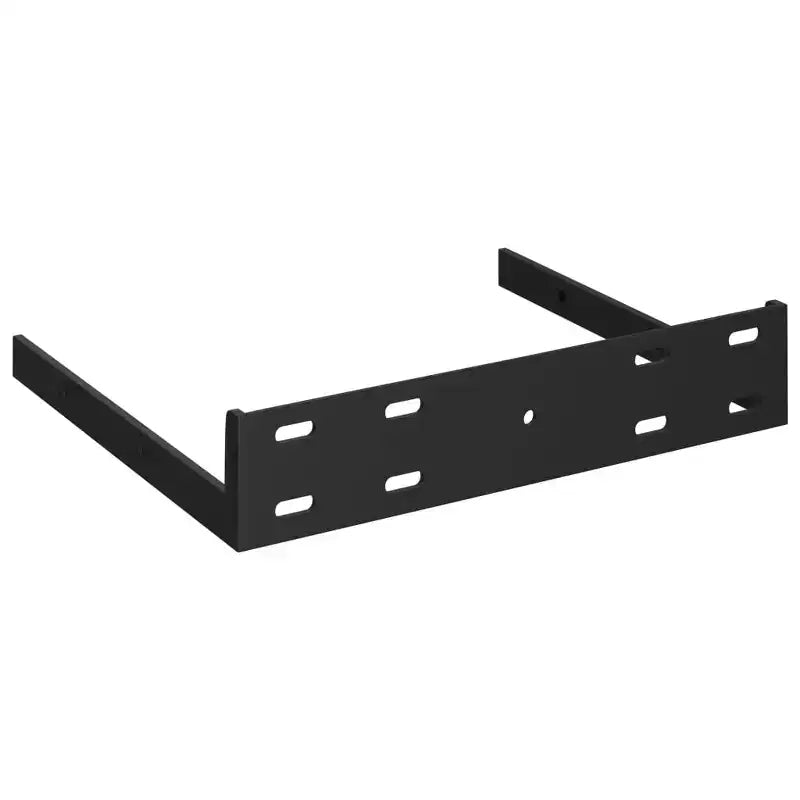 Étagère murale 2 pièces Chêne Noyer MDF, Métal 23,1 x 23,6 x 3,8 cm