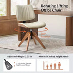 Fauteuil de bureau pivotant moderne du milieu du siècle