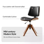 Fauteuil de bureau pivotant moderne du milieu du siècle