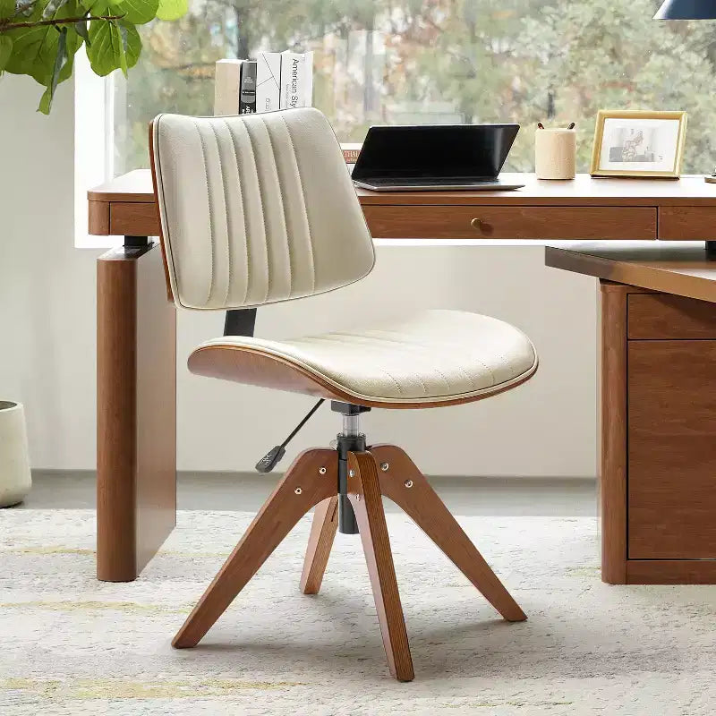 Fauteuil de bureau pivotant moderne du milieu du siècle