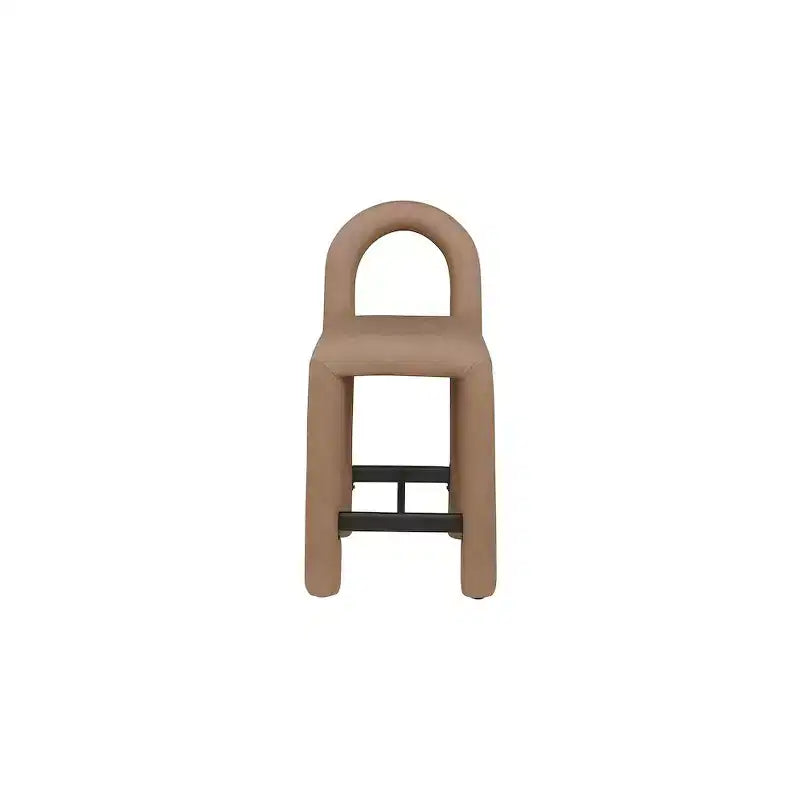 Tabouret haut en cuir végétalien
