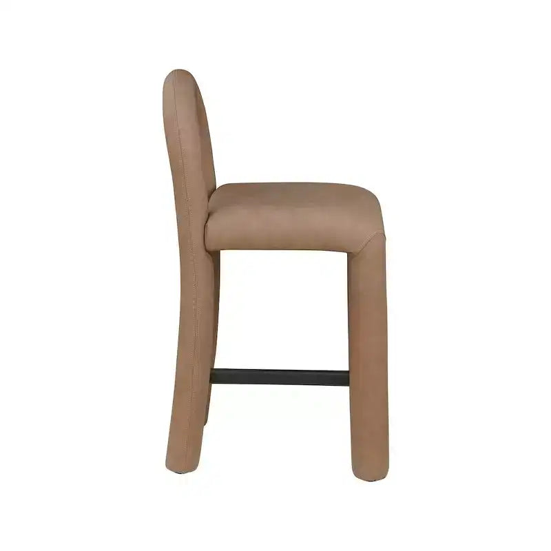 Tabouret haut en cuir végétalien