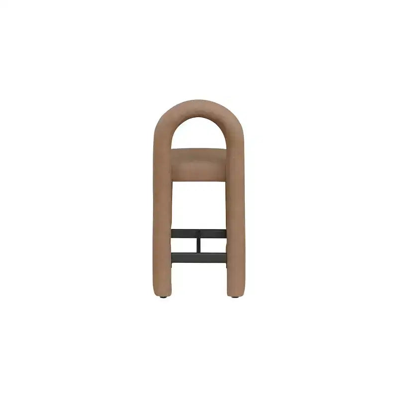 Tabouret haut en cuir végétalien