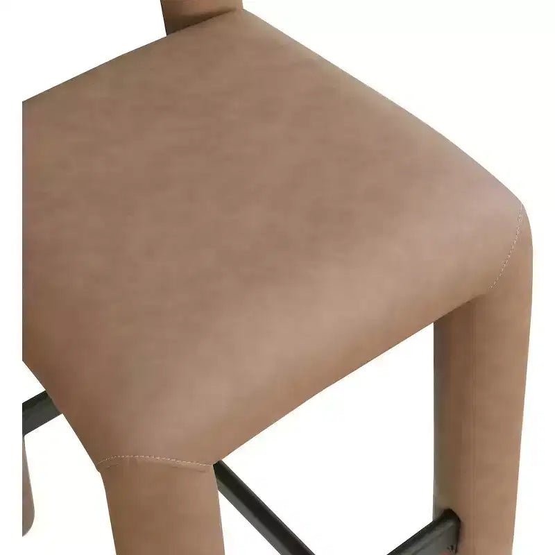 Tabouret haut en cuir végétalien