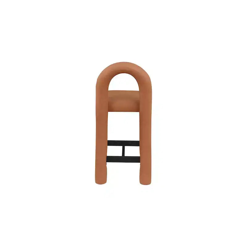 Tabouret haut en cuir végétalien