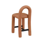 Tabouret haut en cuir végétalien