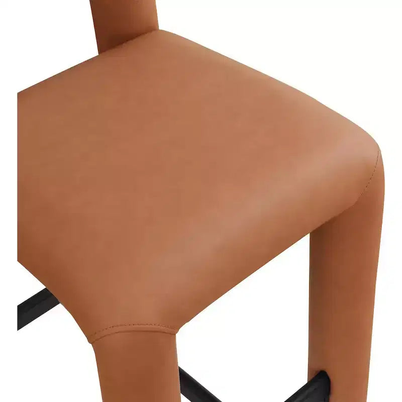 Tabouret haut en cuir végétalien