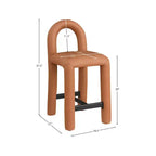 Tabouret haut en cuir végétalien