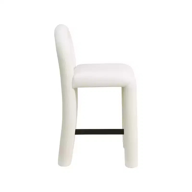 Tabouret haut en cuir végétalien