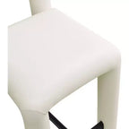 Tabouret haut en cuir végétalien