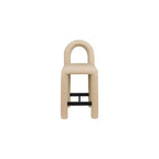 Tabouret haut en cuir végétalien
