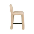 Tabouret haut en cuir végétalien
