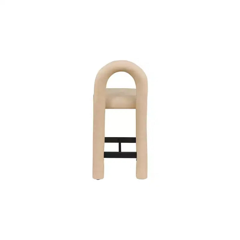 Tabouret haut en cuir végétalien