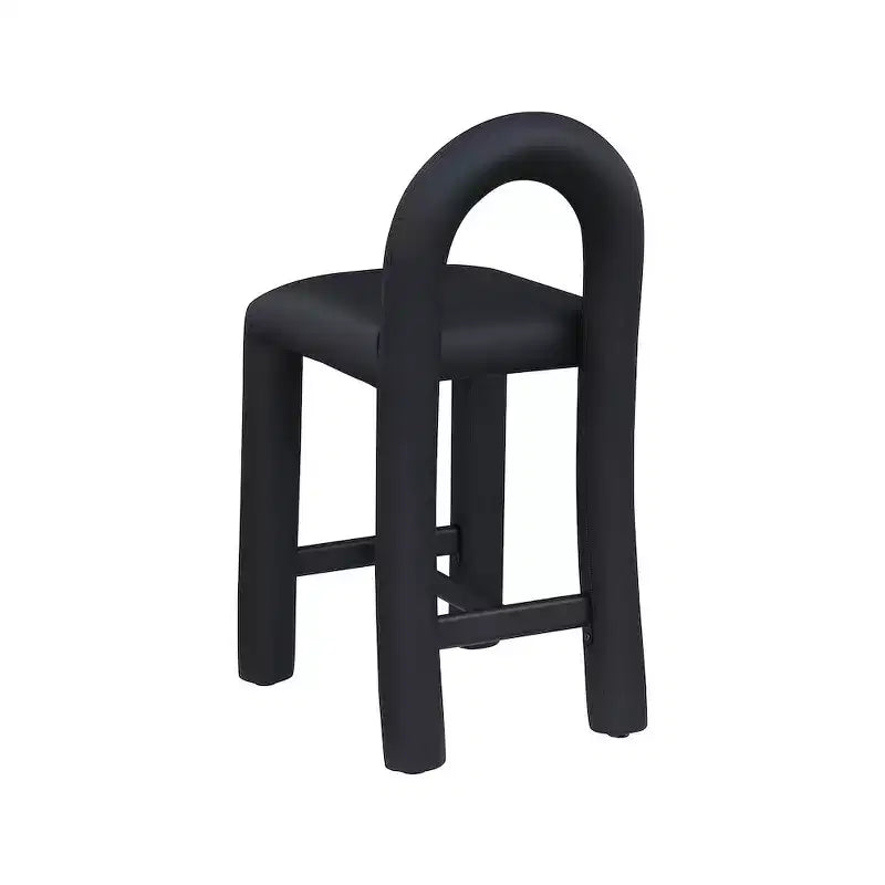 Tabouret haut en cuir végétalien
