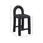 Tabouret haut en cuir végétalien