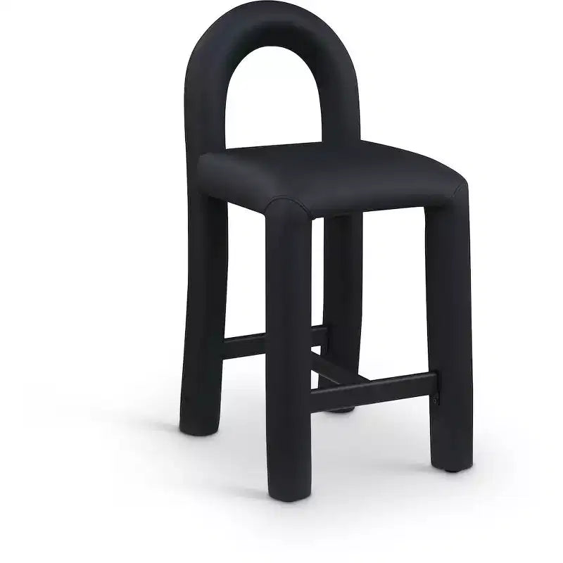 Meridian Furniture,Amari Vegan Leather Stool