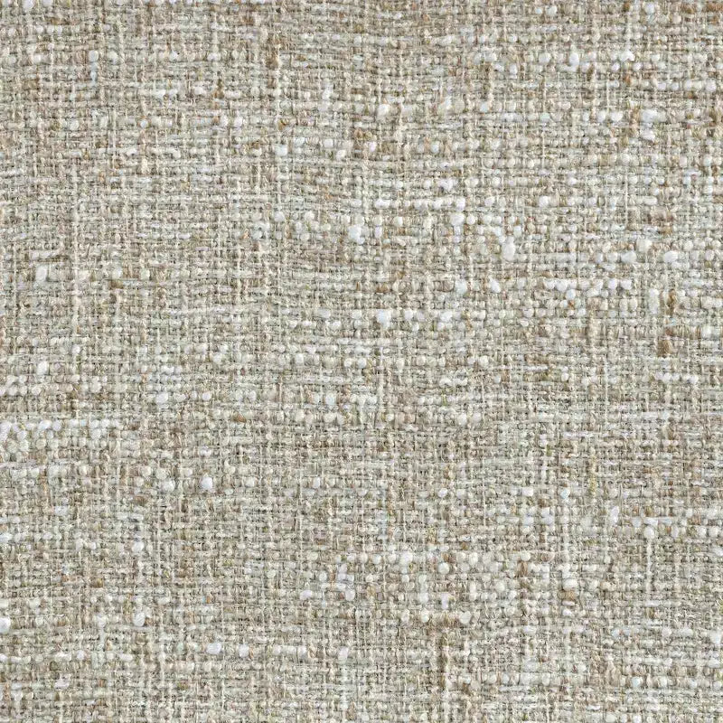 Tabouret de comptoir en tissu texturé lin beige