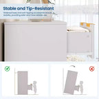 Commode cannelée pour chambre à coucher avec 10 tiroirs, commode moderne de 150 cm de large avec cadre en bois, meuble TV, organisateur de rangement de vêtements en bois