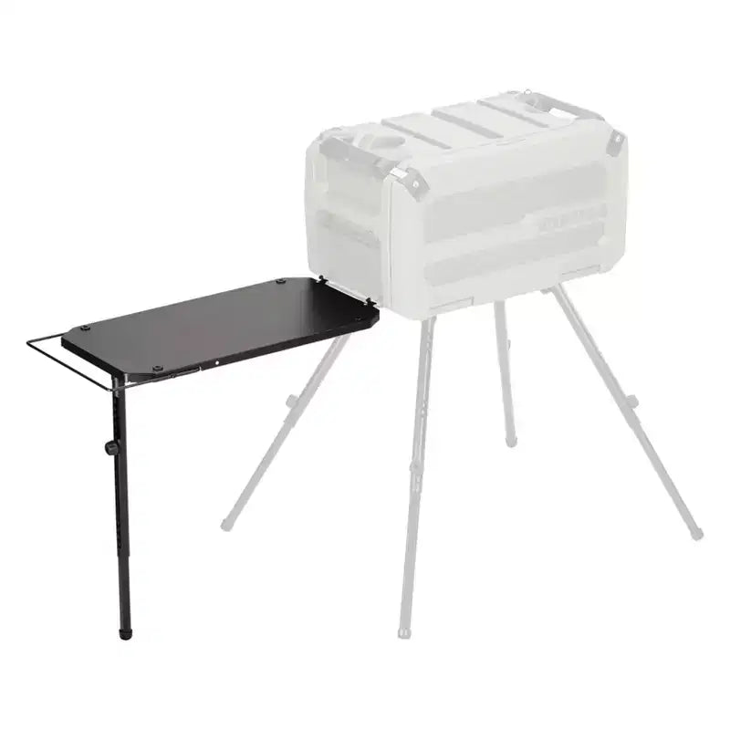Table d'appoint métallique 16 x 31 po pour bouteilles de propane de réchaud, noire