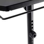 Table d'appoint métallique 16 x 31 po pour bouteilles de propane de réchaud, noire