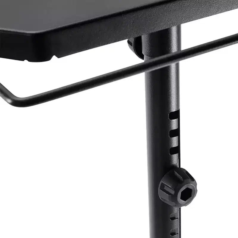 Table d'appoint métallique 16 x 31 po pour bouteilles de propane de réchaud, noire