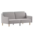 Merrick Lane Mid Century Modern Split-Back Sofa Futon with 3 Recline Positions