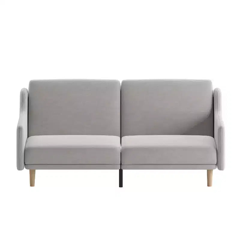 Canapé futon moderne du milieu du siècle à dossier divisé avec 3 positions d'inclinaison