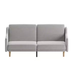 Canapé futon moderne du milieu du siècle à dossier divisé avec 3 positions d'inclinaison