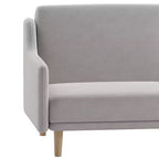 Canapé futon moderne du milieu du siècle à dossier divisé avec 3 positions d'inclinaison