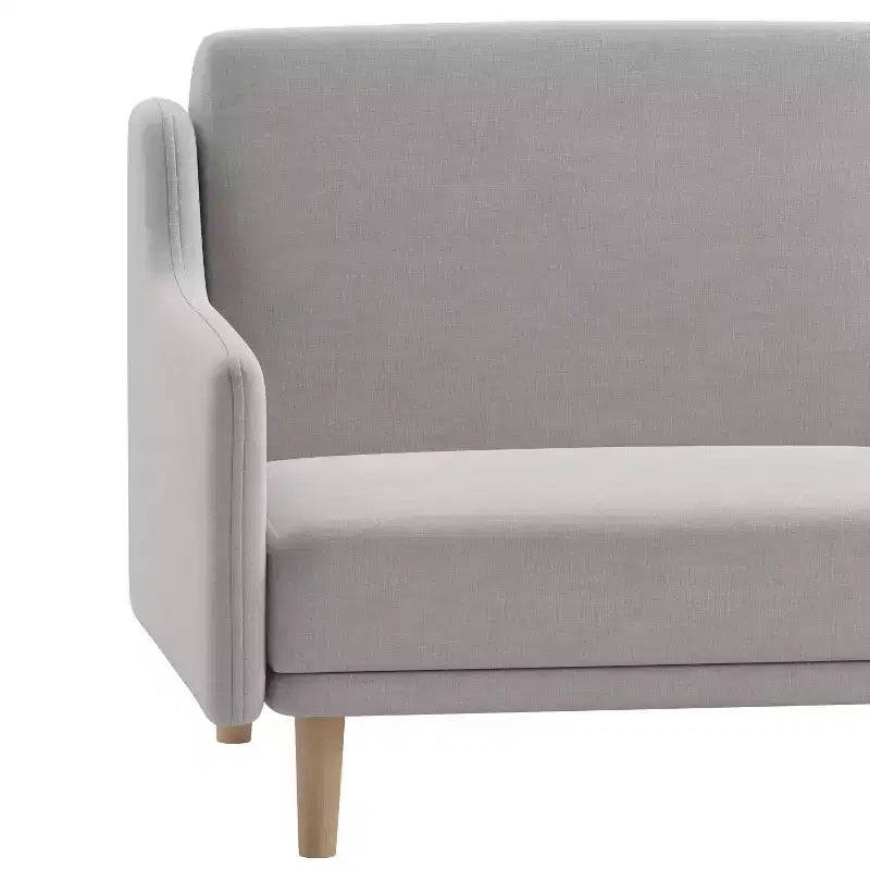 Canapé futon moderne du milieu du siècle à dossier divisé avec 3 positions d'inclinaison