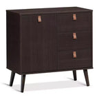 Table console d'entrée avec meuble vitrine Marron Maison