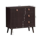 Table console d'entrée avec meuble vitrine Marron Maison